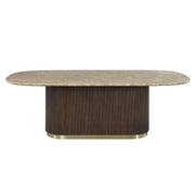 Clayten Dining Table w/Natural Marble Top - DN07000
