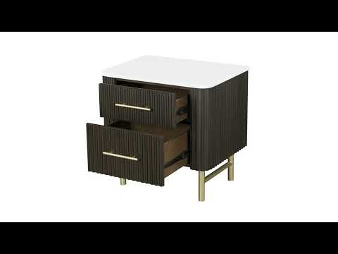 Clayten Nightstand w/Marble Top - BD04093