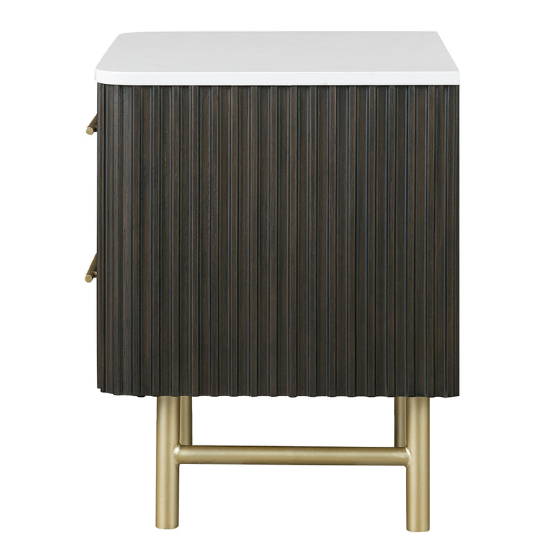 Clayten Nightstand w/Marble Top - BD04093