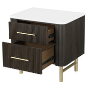 Clayten Nightstand w/Marble Top - BD04093