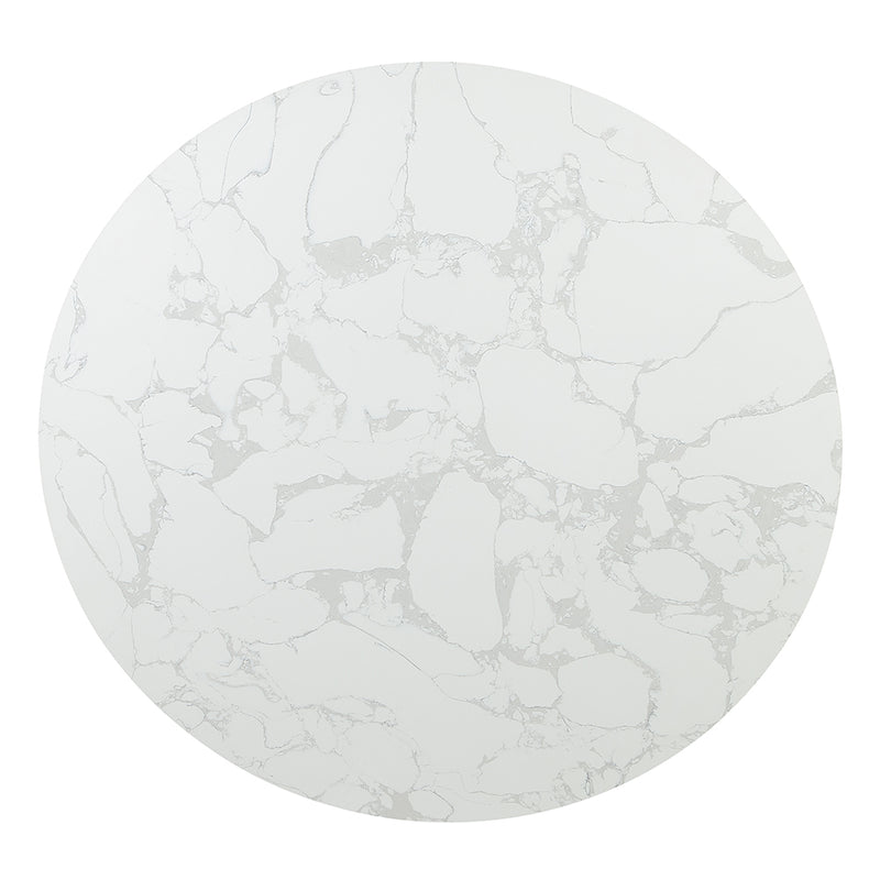 Clayten Round Dining Table w/Marble - DN03950