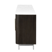 Clayten Server w/Marble Top & Fireplace - DN03944