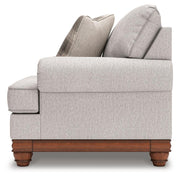 Clearbrooke Chair and Ottoman in Sandstone - PKG021991