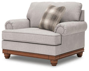 Clearbrooke Chair and Ottoman in Sandstone - PKG021991
