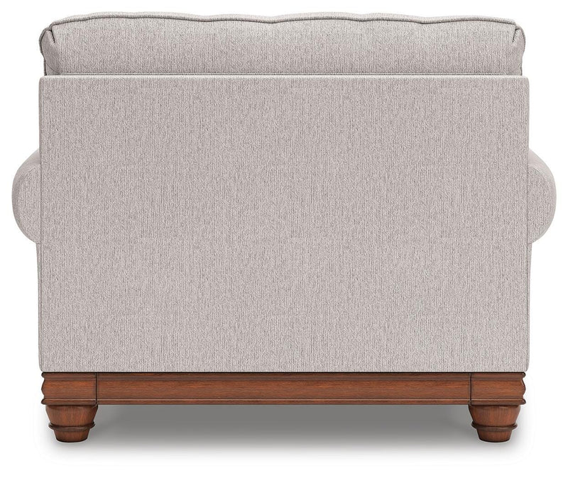 Clearbrooke Chair and Ottoman in Sandstone - PKG021991