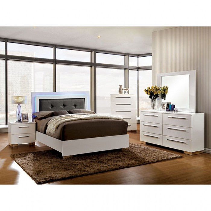 Clementine Glossy White Dresser - CM7201D