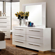 Clementine Glossy White Mirror - CM7201M