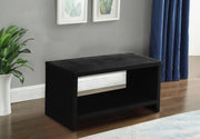 Cleo Velvet Night Stand in Black - CleoBlack-NS
