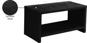 Cleo Velvet Night Stand in Black - CleoBlack-NS