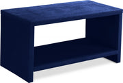 Cleo Velvet Night Stand in Blue - CleoNavy-NS