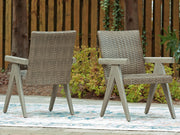 Cliff Trails Beige Outdoor Arm Chair (Set of 2) - PCP690-601A