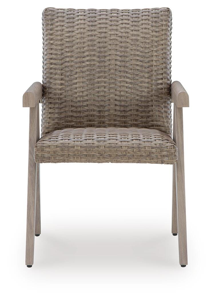 Cliff Trails Outdoor Dining Table and 4 Chairs in Beige - PKG021148