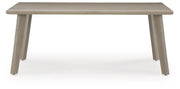 Cliff Trails Outdoor Dining Table and 4 Chairs in Beige - PKG021148