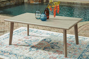 Cliff Trails Outdoor Dining Table and 4 Chairs in Beige - PKG021148