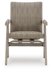 Cliff Trails Outdoor Dining Table and 4 Chairs in Beige - PKG021151