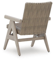 Cliff Trails Outdoor Dining Table and 4 Chairs in Beige - PKG021151