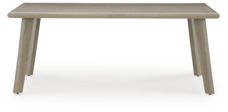 Cliff Trails Outdoor Dining Table and 4 Chairs in Beige - PKG021151