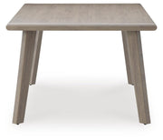 Cliff Trails Outdoor Dining Table and 4 Chairs in Beige - PKG021151