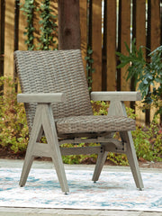 Cliff Trails Outdoor Dining Table and 4 Chairs in Beige - PKG021151