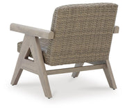 Cliff Trails Outdoor Fire Pit Table and 4 Chairs in Beige - PKG023987