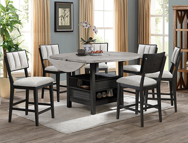 Cline Ctr Ht Tbl Shelve-Light Grey - 2850LG-T-LEG