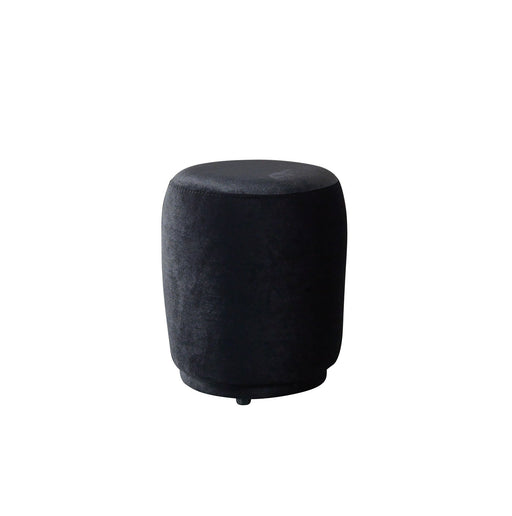Cloe Black Velvet Stool - CLOEBLACKVL-STL