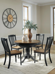 Clorazi Extension Dining Table and 4 Chairs - PCD619D2