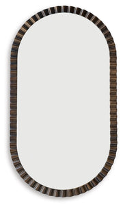 Clorington Dark Brown Accent Mirror - A8010463
