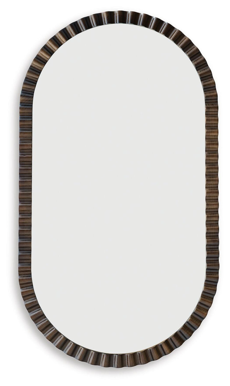 Clorington Dark Brown Accent Mirror - A8010463