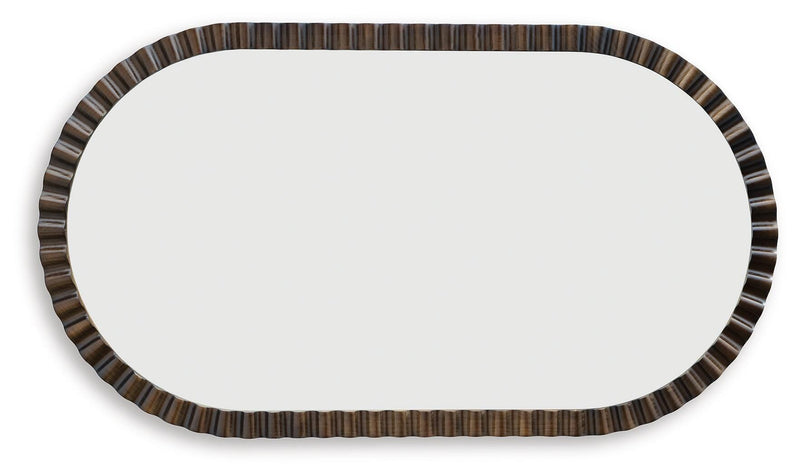 Clorington Dark Brown Accent Mirror - A8010463