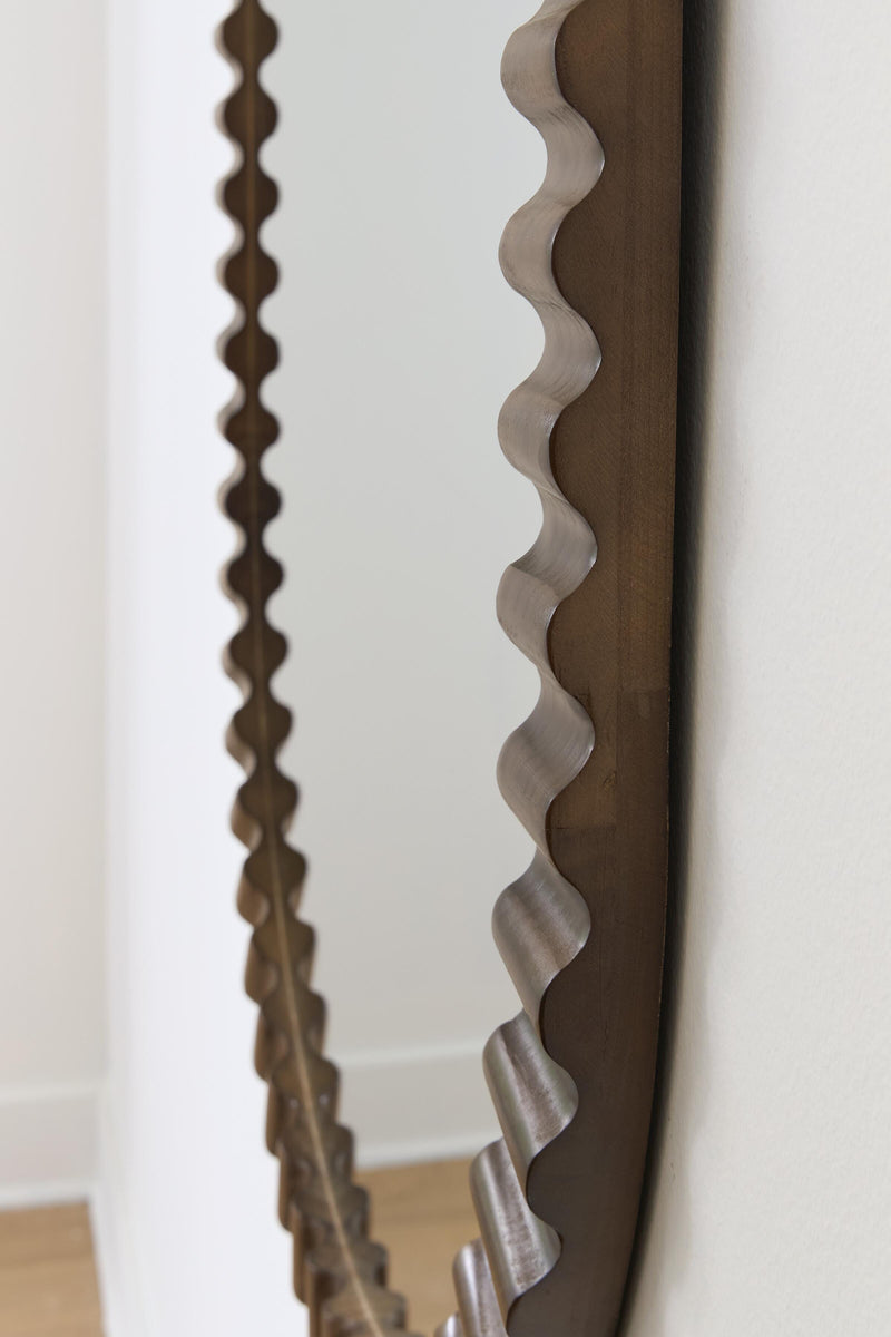 Clorington Dark Brown Accent Mirror - A8010463