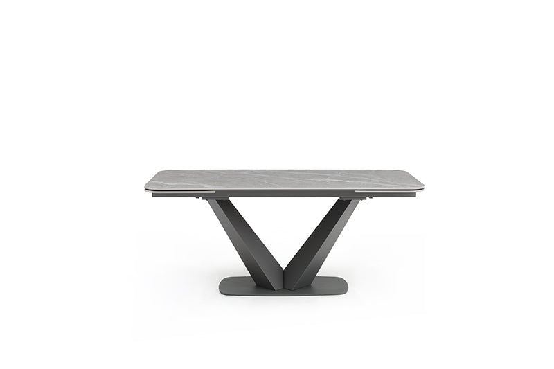 Cloud Table With 1218 Swivel Grey Chairs Set - Gate FurnitureDining Room Set