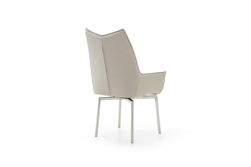Cloud Table with 1218 swivel grey taupe chairs SET - p13219