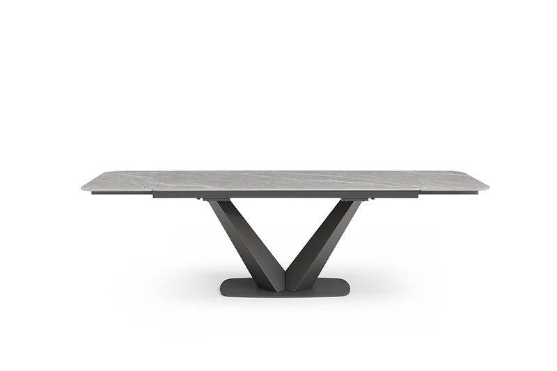 Cloud Table with 1218 swivel grey taupe chairs SET - p13219