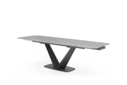 Cloud Table with 1218 swivel grey taupe chairs SET - p13219