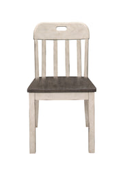 Clover White/Gray Round/Oval Extendable Dining Set - Gate FurnitureDining Room Set