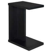 Clower Engineered Wood C-Shaped Sofa Side Table Black - 930276