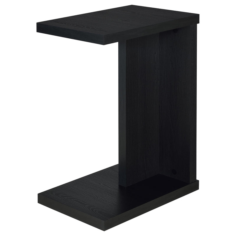 Clower Engineered Wood C-Shaped Sofa Side Table Black - 930276