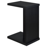 Clower Engineered Wood C-Shaped Sofa Side Table Black - 930276