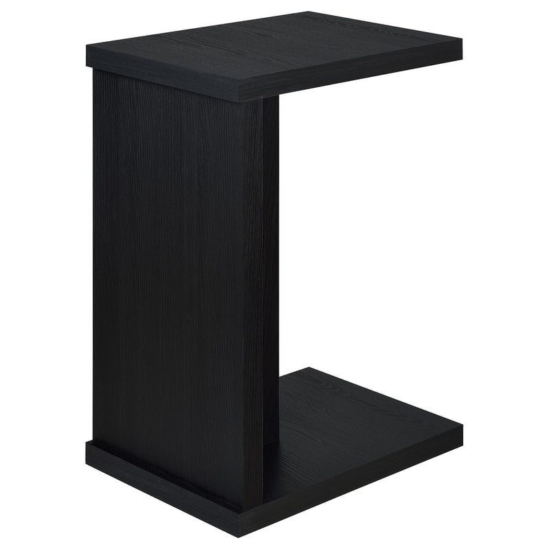 Clower Engineered Wood C-Shaped Sofa Side Table Black - 930276