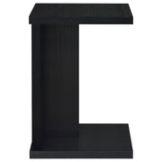 Clower Engineered Wood C-Shaped Sofa Side Table Black - 930276