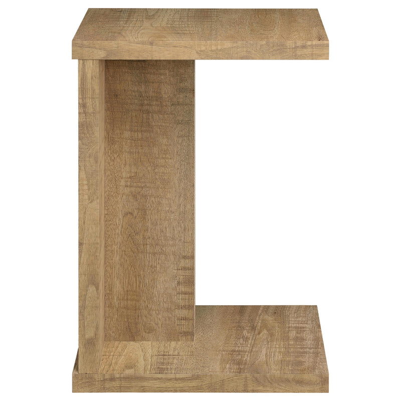 Clower Engineered Wood C-Shaped Sofa Side Table Mango - 930277