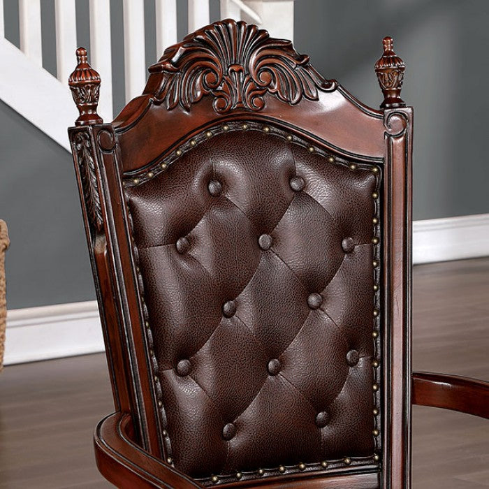 CANYONVILLE Brown Cherry Arm Chair (2 Box)