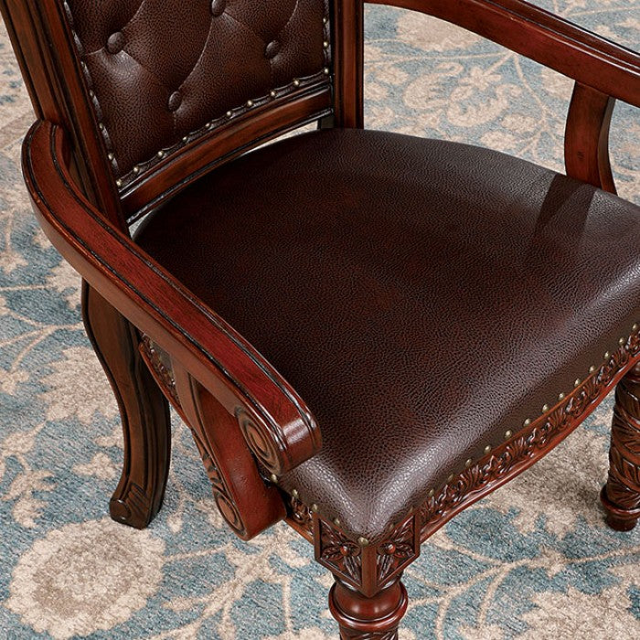 CANYONVILLE Brown Cherry Arm Chair (2 Box)