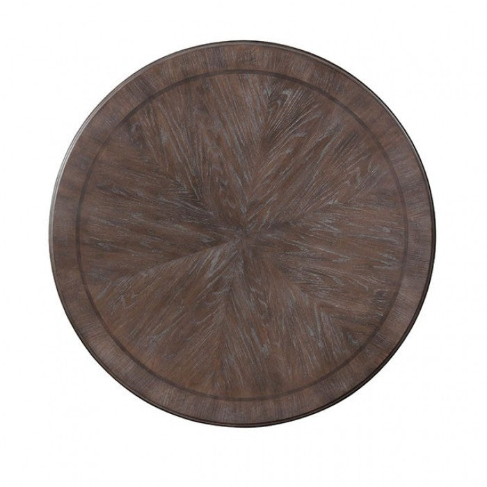 ARCADIA Rustic Natural/Ivory Round Dining Table