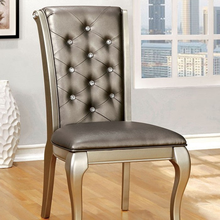 Alina Champagne Dining Side Chair (2/BOX)