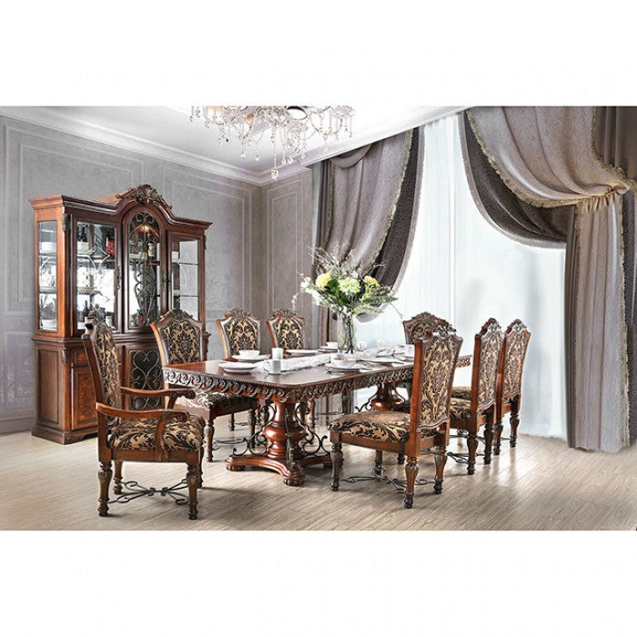 LUCIE Brown Cherry Dining Room Set