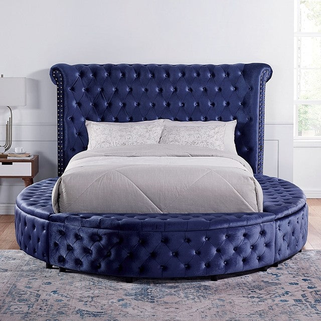 SANSOM Blue Queen Bed
