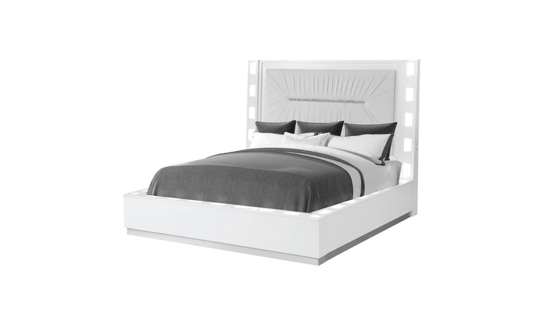 Coco King Bed Milky White - Coco King Bed Milky White
