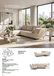 Cocoli Sectional W/ Bed Dark Taupe Set - p14467